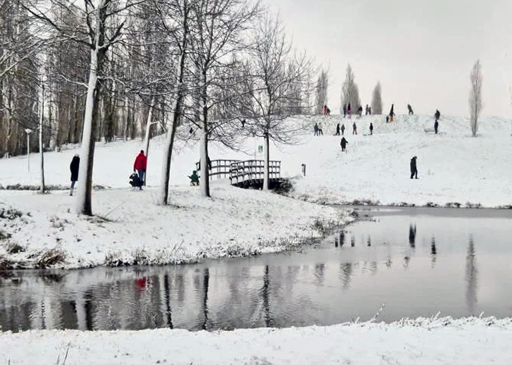Winterse plaatjes in en rond Woerden